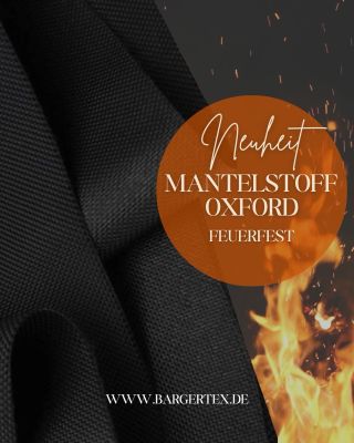 Suchen Sie einen Stoff, der wirklich alles aushält? 💪 Unser Oxford-Mantelstoff ist feuerfest, wasserabweisend und...