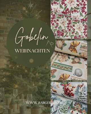Ein festerer Polsterstoff mit gewebten oder gestickten Mustern verleiht Ihrer Weihnachtsdekoration einen besonderen...